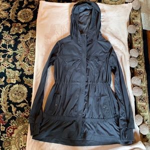 Lululemon Lined Draw-waist Long Athletic Jacket with Hood